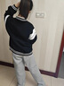愛 西娜女大童棒球服外套2025春季新款初中生女孩時尚春秋款夾克運動上衣 黑色 175 cm 曬單實拍圖