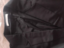 利郎青年商務(wù)男裝【防紫外線】西服男純色涼感超薄空調(diào)服彈力西裝外套 黑色 2XL (180) 曬單實拍圖