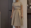 VEROMODA七夕禮物半身裙女2025夏季新款A(yù)擺優(yōu)雅中長(zhǎng)裙時(shí)尚通勤325216007 淺卡其色 S 曬單實(shí)拍圖