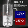 明尊（LIGHTKING）茶杯 玻璃水杯帶把手 男女辦公室泡茶杯加厚耐熱玻璃杯子 CP'40【480ml】單只裝 曬單實拍圖