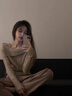 AIGOUGRT連衣裙女春秋季2025年新款韓版氣質毛衣裙子兩件套裝女秋天衣服 兩件套 S 曬單實拍圖