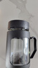 玻璃水杯商務(wù)杯大容量男女生帶蓋泡茶杯家用含茶隔把手杯 商務(wù)把手杯黑色 500ml 1只 曬單實(shí)拍圖
