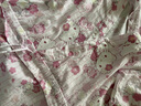 tutuanna全棉睡衣女夏 雙層紗HelloKitty滿印和服短袖家居服套裝 淺粉色睡裙 均碼 (適合身高155-170cm體重80 曬單實(shí)拍圖