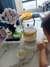 斤慕玻璃煮茶壺泡茶壺電陶爐耐高溫高硼硅提梁蒸泡茶熱明火涼水壺 透明洛神花茶壺【900ML】 曬單實(shí)拍圖