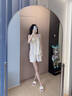 韓姿朵（Hanziduo）雙層紗布棉紗情侶睡衣女吊帶無(wú)袖性感夏季純棉嬰兒紗棉綢男家居服 3262女 L 曬單實(shí)拍圖