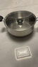 蘇泊爾（SUPOR）304不銹鋼小紅圈湯鍋大小號復(fù)底燉鍋火鍋煮面鍋 燃氣灶電磁爐通用 適用3-5人 升級加厚款+蒸格 24cm 曬單實拍圖