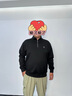 胖哥哥大碼男裝美式羊毛衛(wèi)衣加肥加大胖子上衣春秋休閑立領(lǐng)上衣 確實(shí)黑 6XL（280-300斤） 曬單實(shí)拍圖