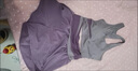 巴哈兔子瑜伽服女套裝夏季帶胸墊背心跑步健身上衣透氣速干假兩件運(yùn)動(dòng) 【文胸套裝】奶膚紫+奶膚紫L[120-135斤] 曬單實(shí)拍圖
