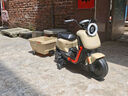 圣貝兒（SMART BEBE）兒童電動車U2電動摩托車寶寶童車2-6歲可坐玩具車充電兒童車 沙漠黃-頂配MP3【含拖斗】 曬單實拍圖