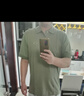 LACOSTE【王一博同款】法國鱷魚男裝L.12.12經(jīng)典版網(wǎng)眼面料Polo衫PH9851 BMY/卡其綠 M 4 曬單實拍圖