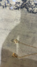 周六福鏤空四葉草黃金耳墜女足金生日禮物計價A0913529一對約0.97g 曬單實拍圖