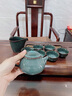 蘇蔻鐵骨生香龍泉青瓷茶具套裝鐵胎青瓷整套茶具復古禮盒禮品 鐵骨生香青瓷 曬單實(shí)拍圖
