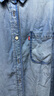 Levi's【商場同款】冰酷系列25年春夏新款女士休閑牛仔襯衫002Z2 藍(lán)色 002Z2-0001 M 曬單實(shí)拍圖