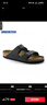 BIRKENSTOCK勃肯德國進口男女款經典舒適百搭輕便Arizona雙扣拖鞋 黑色窄版51793 37 曬單實拍圖