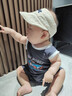 G.DUCKKIDS小黃鴨嬰兒遮陽帽夏季薄款空頂帽刺繡數字寶寶帽子防曬帽6-12月 米色【1630】空頂帽 帽圍42-48cm/參考年齡3-10個月 曬單實拍圖