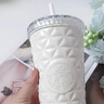 星巴克（Starbucks）月光對杯不銹鋼吸管杯591ml保溫保冷杯咖啡杯車載生日畢業(yè)禮物 曬單實拍圖