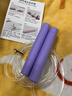 發(fā)光跳繩兒童小學(xué)生專(zhuān)用幼兒園小孩初學(xué)夜光熒光成人健身減肥運動(dòng) 薰衣紫 彩虹款（防滑紋柄） 曬單實(shí)拍圖