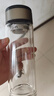 【?京東物流配送】高硼硅雙層玻璃杯大容量泡茶杯水杯子茶水分離 【雙層加厚】茶杯 350ml 1只 曬單實(shí)拍圖
