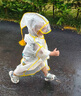 牧萌兒童雨衣男童女童防水全身雨披幼兒園小學(xué)生雨具 黃色小黃鴨 S 曬單實拍圖