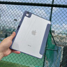 奶小鴨（NEYAA）適用ipad air7保護套11英寸 ipadair7/6/5/4保護殼筆槽款蘋(píng)果平板超薄透明亞克力全包防摔 薰衣灰 曬單實(shí)拍圖