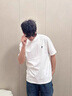 羅蒙（ROMON）保羅冰絲短袖T恤男士夏季薄款圓領(lǐng)無(wú)痕刺繡小馬標(biāo)體恤男短袖 白色 2XL 180 曬單實(shí)拍圖