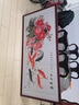俏繪新中式客廳裝飾畫牡丹花開富貴沙發(fā)背景墻畫臥室床頭掛畫書房國畫 富貴有魚 130*60cm晶瓷+實木邊框 曬單實拍圖
