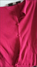 皮爾卡丹（pierre cardin）薄款Polo領(lǐng)針織衫女夏季氣質(zhì)顯瘦短袖小個(gè)子純色百搭短款開衫上衣 2024紅色2025 2XL 125-135斤 曬單實(shí)拍圖