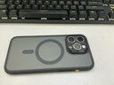 億色（ESR）適用蘋(píng)果15promax手機殼iphone15promax保護套磁吸殼硅膠軟邊超薄磨砂氣囊防摔鏡頭全包男女半透黑 曬單實(shí)拍圖