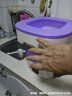 奧特優(yōu)（AOTEYOU）迷你折疊洗衣機小型內衣內褲洗衣機清洗機專(zhuān)用洗襪子機洗襪子神器半全自動(dòng)可脫水?huà)雰罕銛y洗脫一體 【加大大號紫色】強勁電機+自動(dòng)定式+排水管 曬單實(shí)拍圖