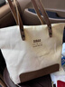 瞬子韓版簡(jiǎn)約通勤帆布包女托特文藝休閑學(xué)生手提單肩包袋 白色 曬單實(shí)拍圖