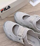 FILA FUSION斐樂潮牌女鞋硬糖涼鞋休閑厚底鞋運(yùn)動鞋 樺樹銀-SB 36.5 曬單實拍圖