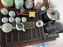 琦軒源功夫茶具套裝茶盤家用整套全自動一體燒水壺泡茶臺茶海 song雙桶 曬單實拍圖