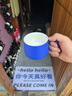 十六開高檔手工簡約小精致陶瓷杯子馬克杯拿鐵卡布克萊因藍(lán)咖啡杯套裝 理想藍(lán)  白釉款300ml 曬單實拍圖