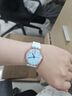 斯沃琪Swatch瑞士手表  無盡天藍畢業(yè)禮物雙日歷男女學(xué)生石英腕表 天藍色 34mm 曬單實拍圖