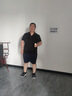 柒牌（SEVEN）純色短袖polo衫男夏季新款商務(wù)休閑男士半袖提花黑色翻領(lǐng)上衣 黑色 4XL 曬單實(shí)拍圖