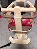 雅迪（yadea）電動(dòng)車摩登光芒兒童座椅前置通配型寶寶椅安全避震電瓶車兒童座椅包圍款-米白色 曬單實(shí)拍圖