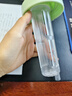 COOKSS水杯塑料杯大容量運動水杯男女戶外健身水杯帶濾網(wǎng)600ml 曬單實拍圖
