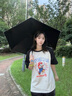 左都（ZUODU）遮陽傘防曬防紫外線便攜小巧輕便折疊輕便太陽傘女五折防曬晴雨傘 曬單實拍圖