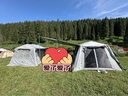 牧高笛（MOBIGARDEN）帳篷 戶外露營黑膠防曬速開帳篷假日山居10.9 NX23661017 晨霧白 曬單實(shí)拍圖