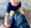 GAP男幼童2025夏季新款小熊刺繡棉質(zhì)短袖T恤兒童裝休閑上衣842521 曬單實拍圖
