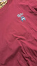 名創(chuàng)優(yōu)品（MINISO）短袖男純棉休閑寬松夏季圓領(lǐng)百搭青少年潮流半袖t恤 酒紅 3XL 曬單實(shí)拍圖