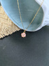 中國黃金（CHINA GOLD）黃金項鏈莫比烏斯套鏈碎冰冰在逃公主蝴蝶吊墜送老婆女友生日禮物 足金吊墜+K金鏈+賀卡+刻字+禮盒 曬單實(shí)拍圖