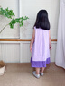 巴帝巴帝女童裙子兒童連衣裙中小童裝夏季薄款無(wú)袖公主裙夏裝新款衣服 小花朵紫 130 曬單實(shí)拍圖