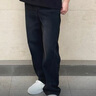 森馬（Semir）牛仔褲男寬松直筒褲25夏彎刀褲長(cháng)褲復古褲子109325124107 曬單實(shí)拍圖