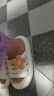 京東京造【太陽花】環(huán)保安全EVA夏季新款涼鞋無鄰苯拖鞋女童  米白30-31 曬單實(shí)拍圖
