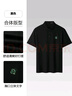 海瀾之家（HLA）POLO衫男25新款【蛇年發(fā)財(cái)】賀歲涼感短袖男夏季 黑色7U 2XL 185/100A 推薦165~180斤 曬單實(shí)拍圖