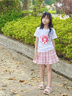 班尼路童裝女童裙子夏季兒童半身裙2025年新款洋氣學(xué)院風(fēng)短裙JK百褶裙 粉 BNL粉心兔寶寶QS 140 曬單實拍圖