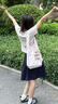 哥瑞美日系休閑松緊半身裙短裙女2025春夏季新款百搭顯瘦寬松休閑運動裙 藏青色 L 【建議105-120斤】 曬單實拍圖