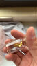 金小貅足金999小方糖吊墜黃金亮面笑臉項鏈女款轉運珠時尚甜美送禮物女 0.8g,八方來財 配黃色合金鏈 曬單實拍圖