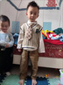 G.DUCKKIDS童裝男童秋裝套裝兒童服裝男寶寶春秋季學(xué)院風(fēng)三件套1小男孩衣服 米白色8223款-春秋 90 尺碼1~2歲【 80-90cm】cm 曬單實(shí)拍圖